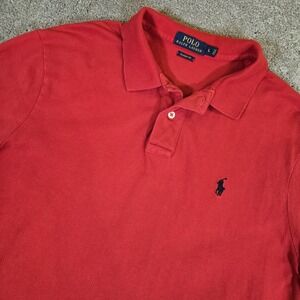Polo Ralph Lauren Polo Shirt Mens Large Red Golf Polo Pony Logo